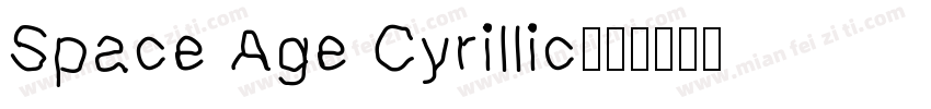 Space Age Cyrillic字体转换